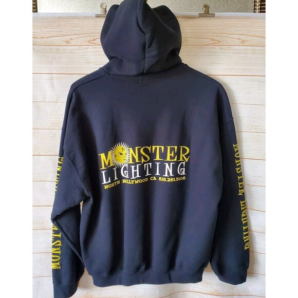 Hoodie Mens XL Custom Wrestling Design Monster Lighting Company Movie Hollywood - Picture 2 of 14